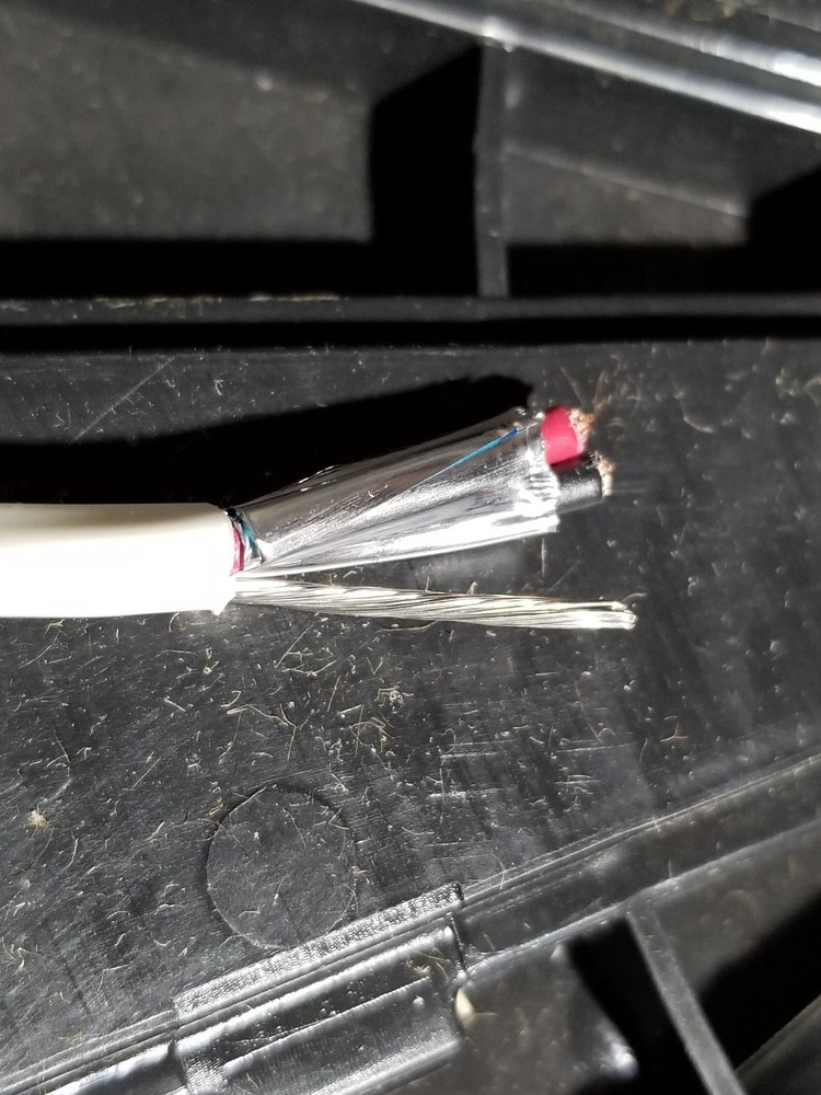 Carol E2252S 14/2C Shielded Control/Communications Cable Plenum White /50ft