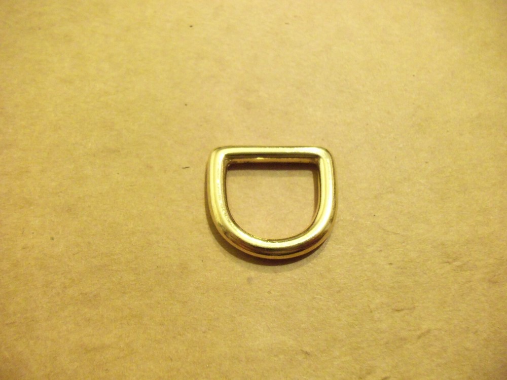 3/4" Solid Brass Cast D Rings (Pack Of 10)
