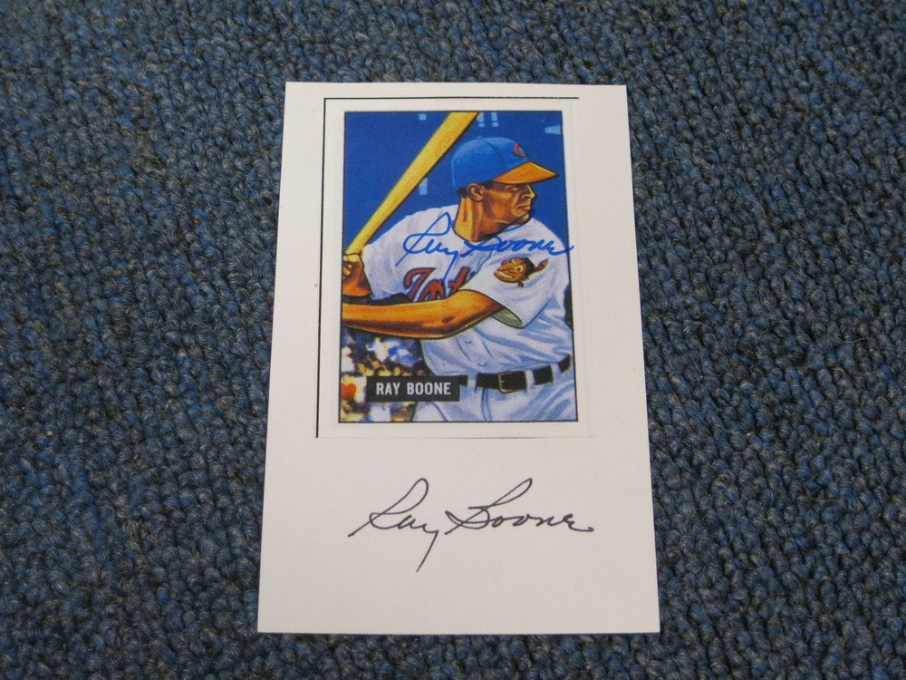 Ray Boone Autographed Photo