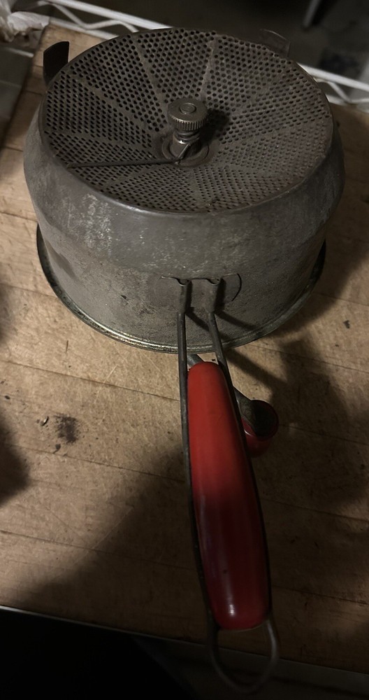 Vintage Food Mill, Red Handle