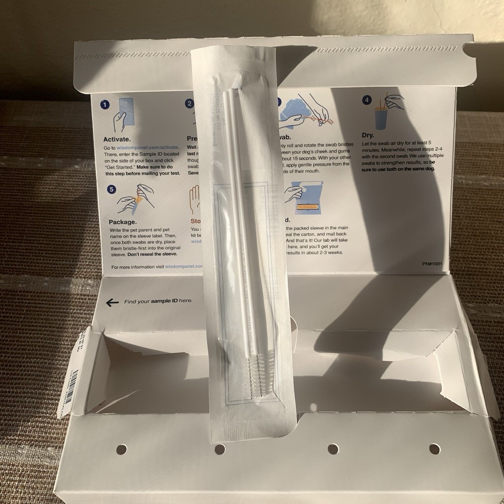 Wisdom Panel Essential Dog DNA Collection Kit, Most Accurate Test, Open Box