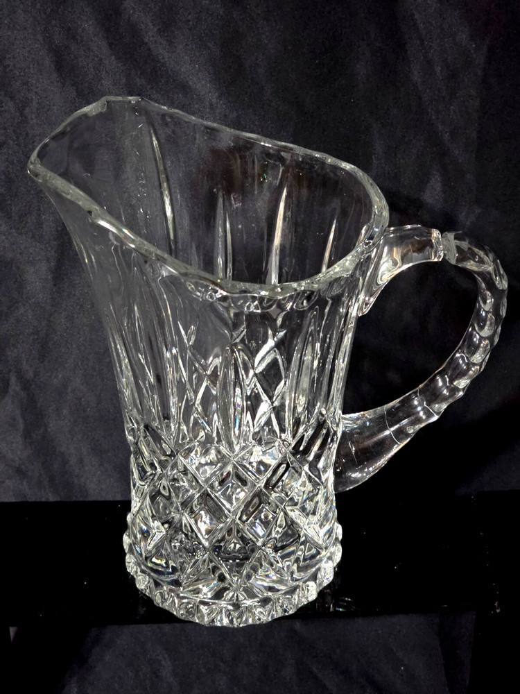 Gorham King Edward Crystal Pitcher 32oz – Unique Handle Separation (See Notes)