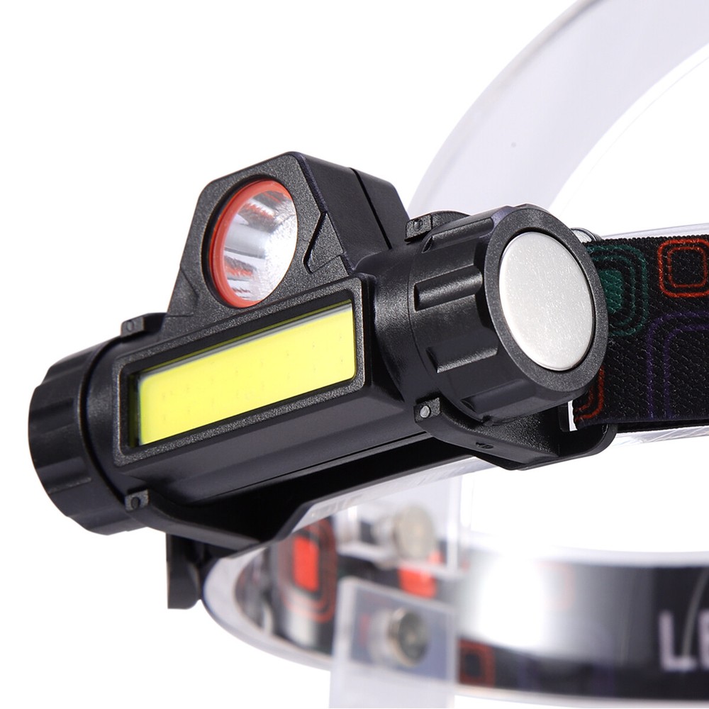 2X LED Headlamp USB Rechargeable Waterproof Headlight Head Light Flashlight