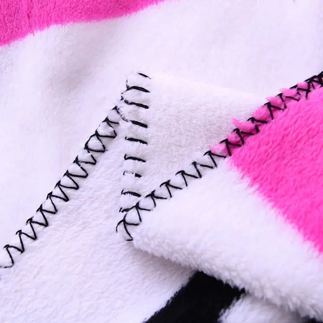 digital print design flanel blanket love pink