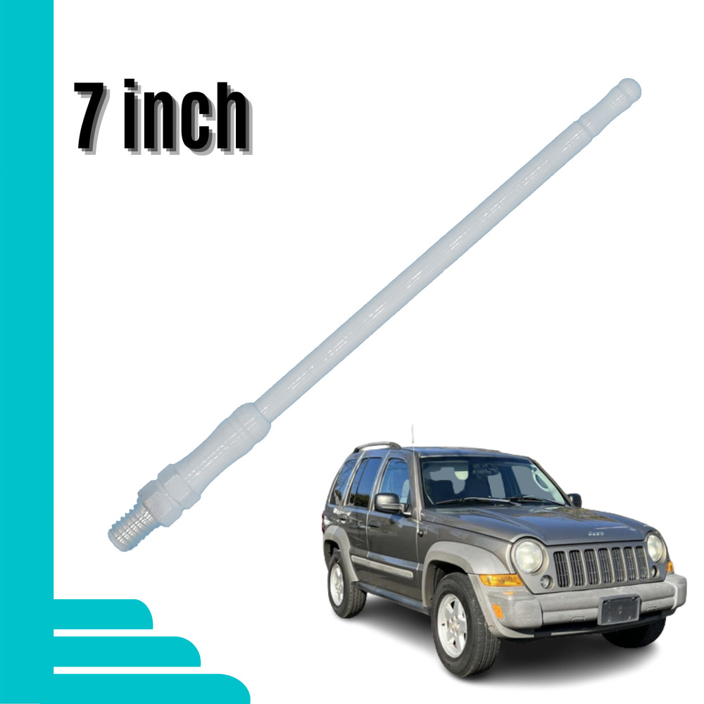 7 Inch Replacement Antenna White for Jeep Liberty 2002-2007