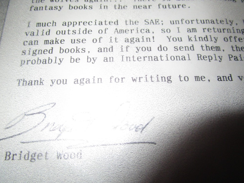 Signed Science Fiction Letters