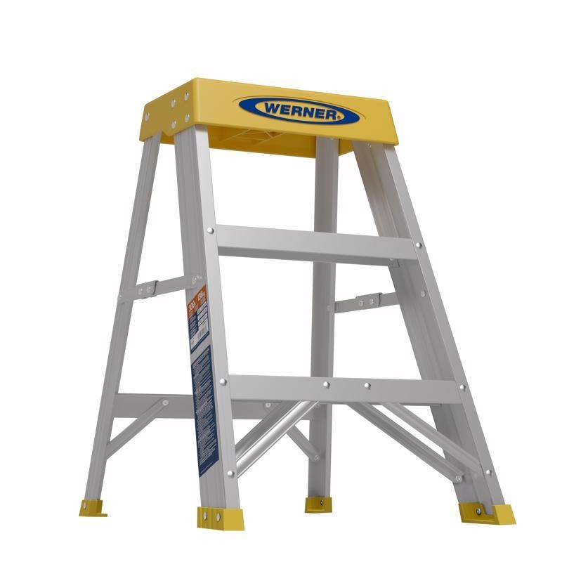 Werner 2 ft Aluminum Step Ladder Type IA 300 lb Load