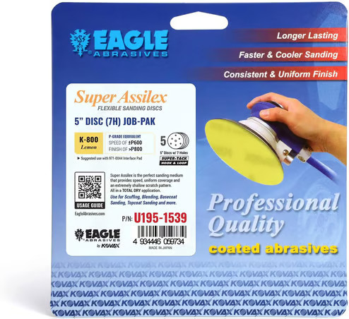 Eagle Abrasives 5" Assilex Discs - Lemon 7/H