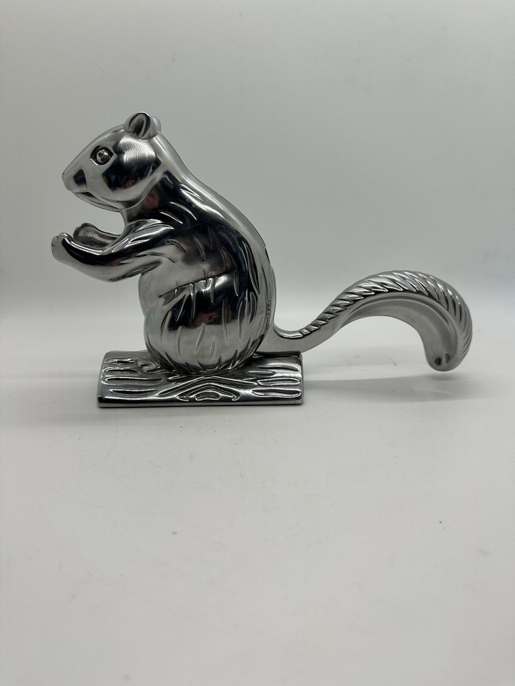 Squirrel Nutcracker Davy Crackett Nut Cracker Mechanical Cast Aluminum