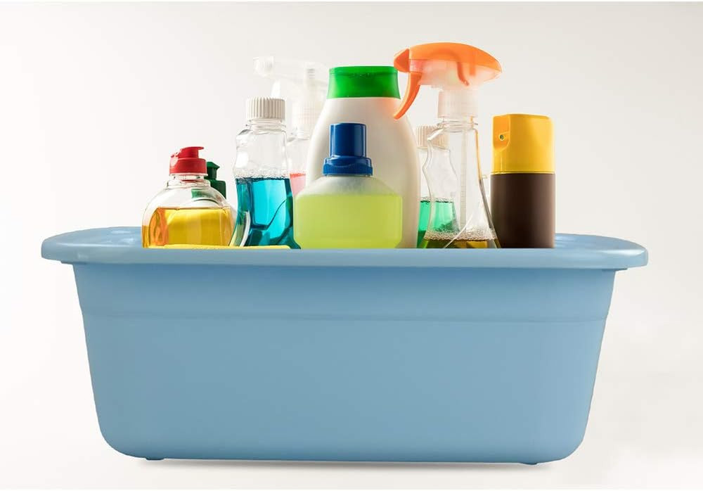 16 Quart Plastic Kitchen Dish Pan Basin Sink, 3 Packs