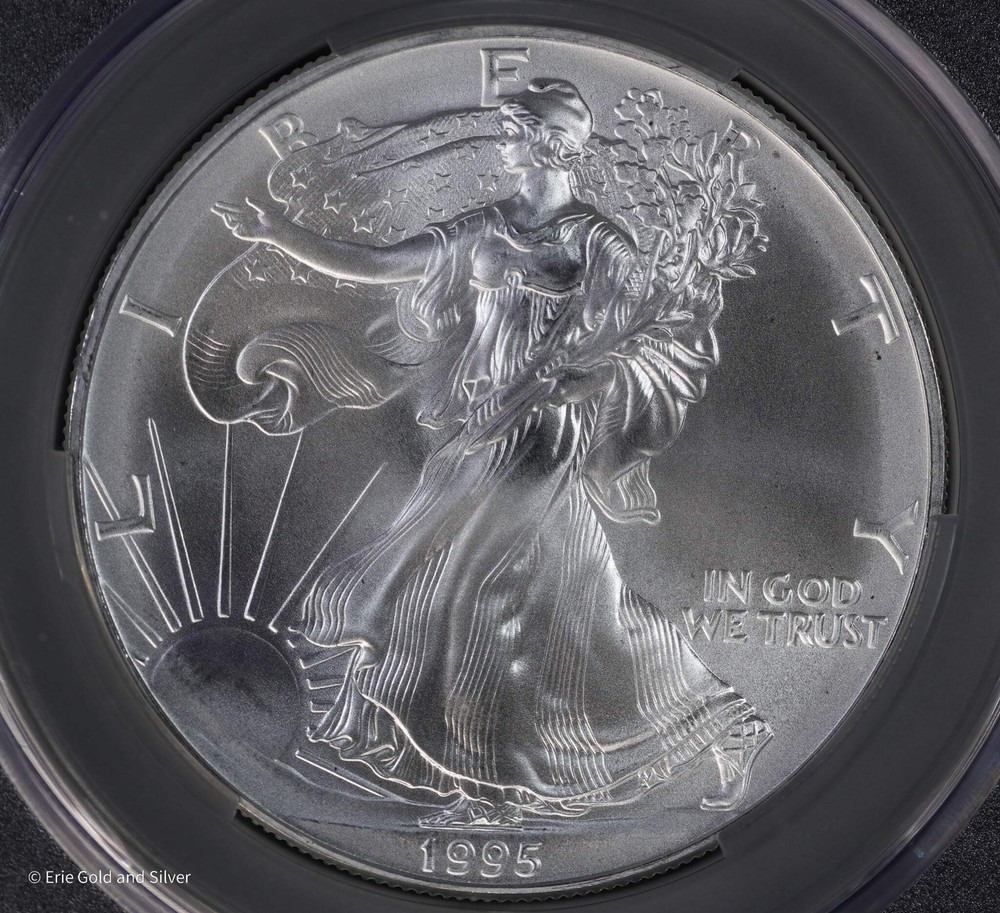 1995 $1 American Silver Eagle Dollar CAC MS 69 | Uncirculated UNC