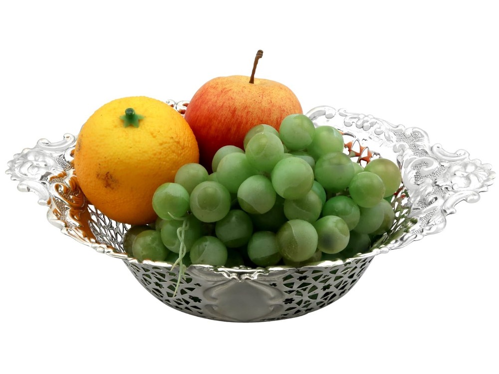 Antique Edwardian Sterling Silver Fruit Dishes