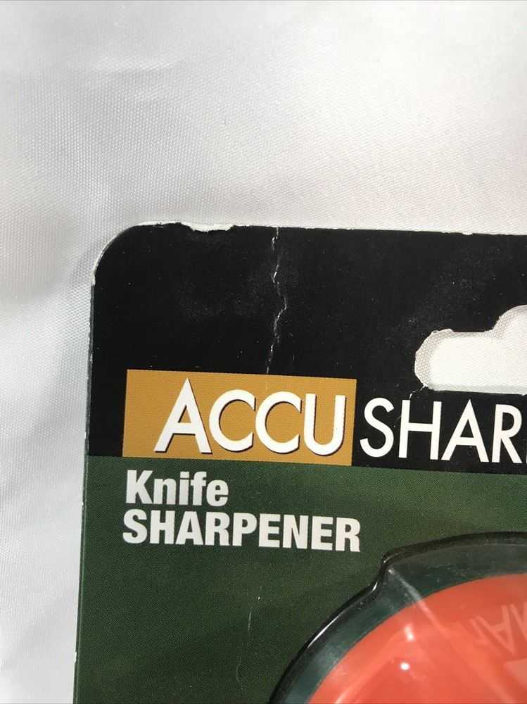 AccuSharp Pull-Through Knife Sharpener, Fine & Coarse, Orange/Green #039C