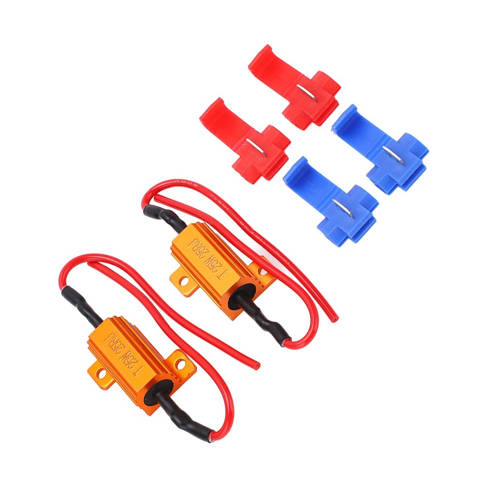 ♡ 2set 25W 25Ω LED Resistance Decoder Anti Corruption Load Indicator Resistor