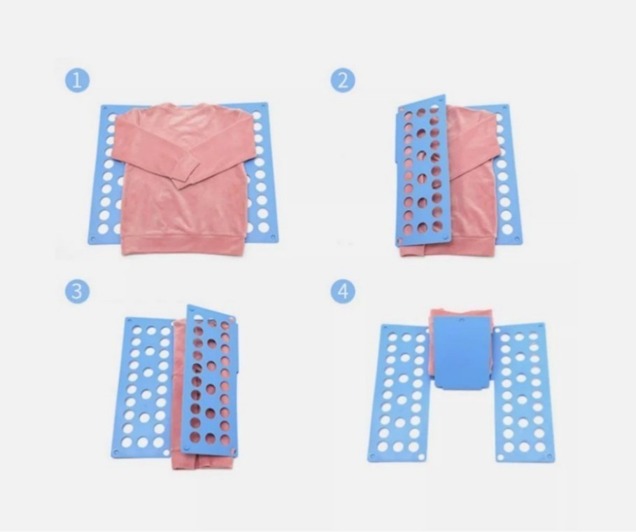 Adjustable T-Shirt Clothes Fast Folder Folding Board Laundry Organizer Child-%