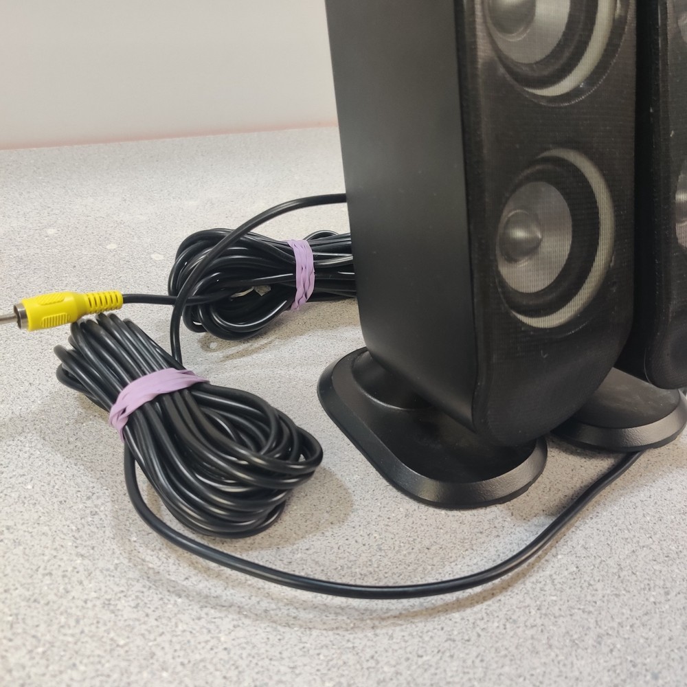 Logitech X-230 Replacement Rear Speakers (PAIR) YELLOW & BLACK - TESTED