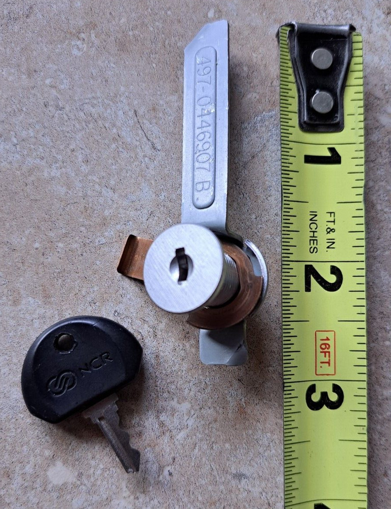 NCR RealPOS 7459 80XRT Lock & Key to Replace Lock on Terminal Front Panel Cover