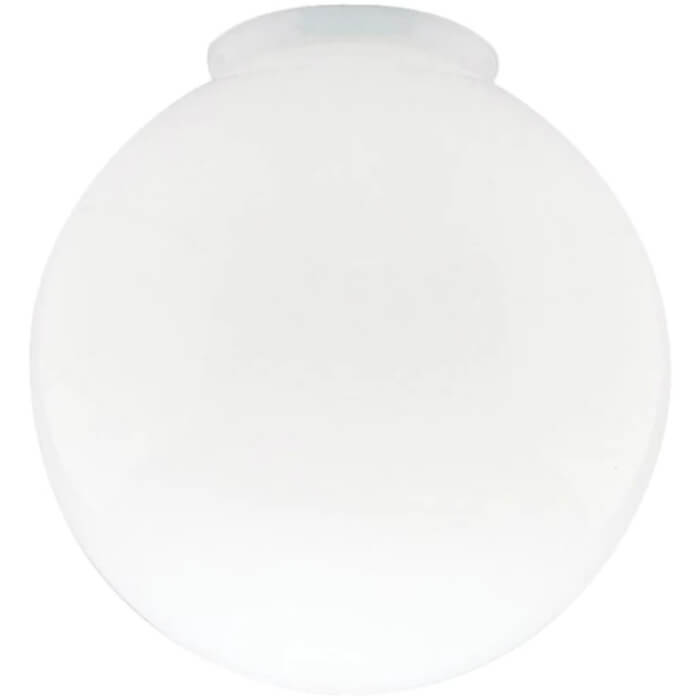 Westinghouse 85570 Handblown Gloss White Glass Globe, 6”