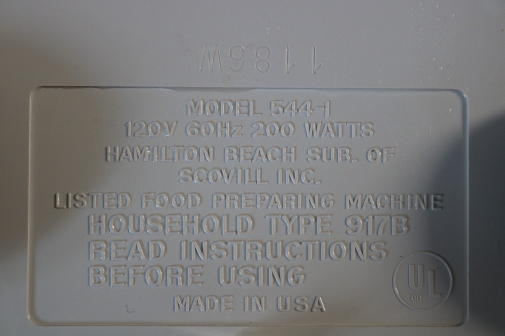 Hamilton Beach Scovill 544-1 Food Processor Replacement Disc Blade & Slinger