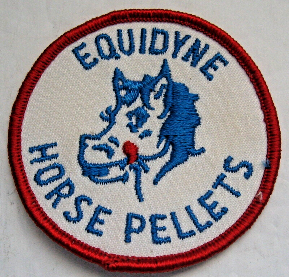 Equidyne Horse Pellets Cloth Patch New