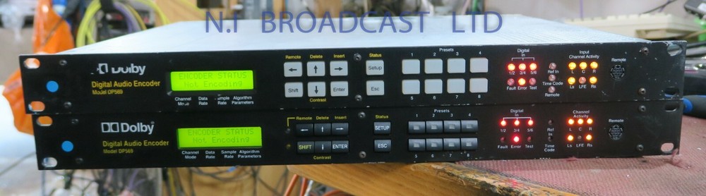 2x Dolby audio encoder DP569 encoders for audio