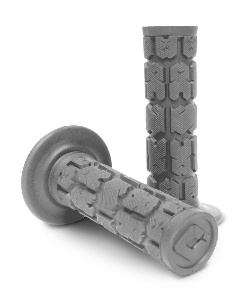ODI ROGUE SINGLE PLY MX MOTORCYCLE GRIPS GREY (SOFT COMPOUND)