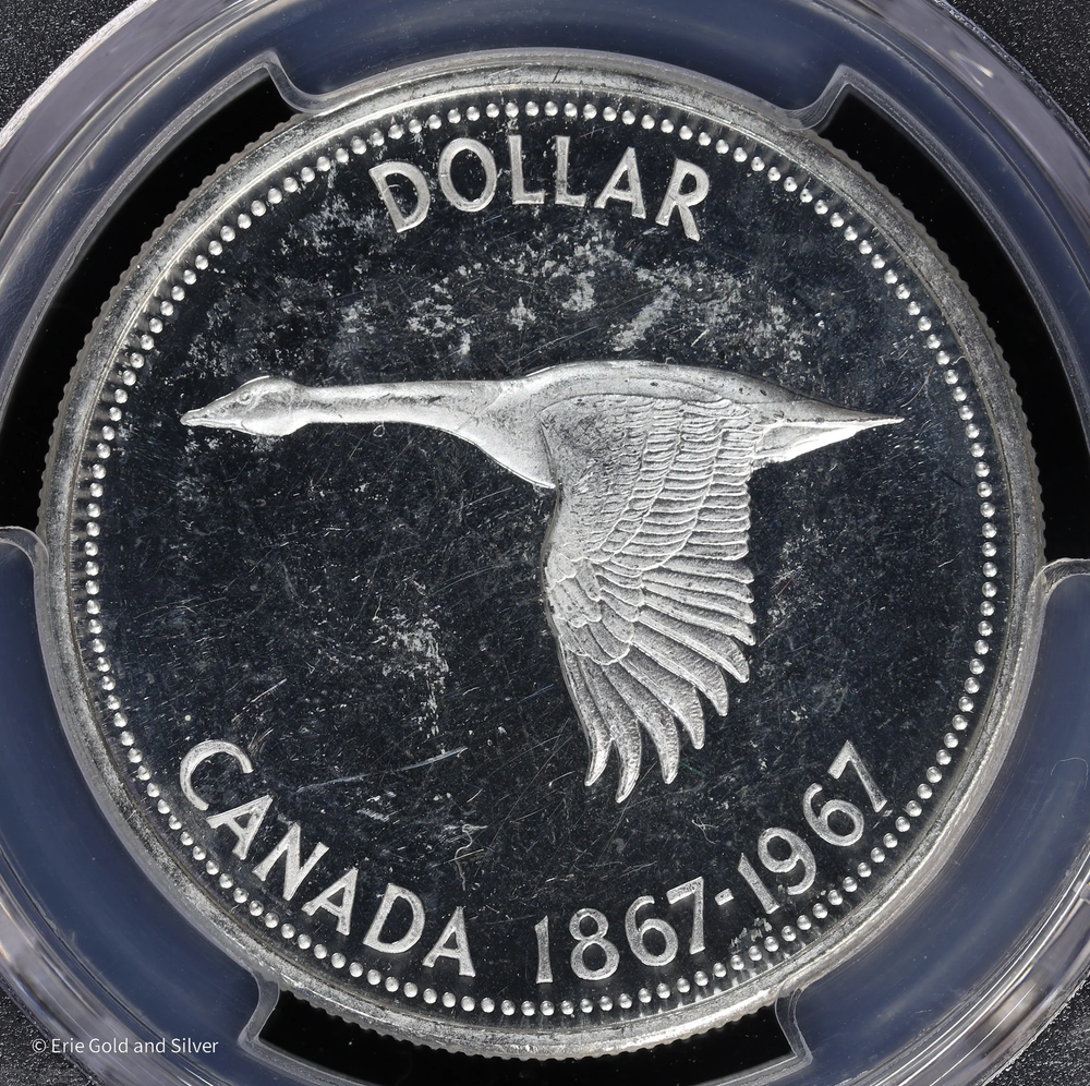 1967 Canada S$1 Silver PCGS PL 63