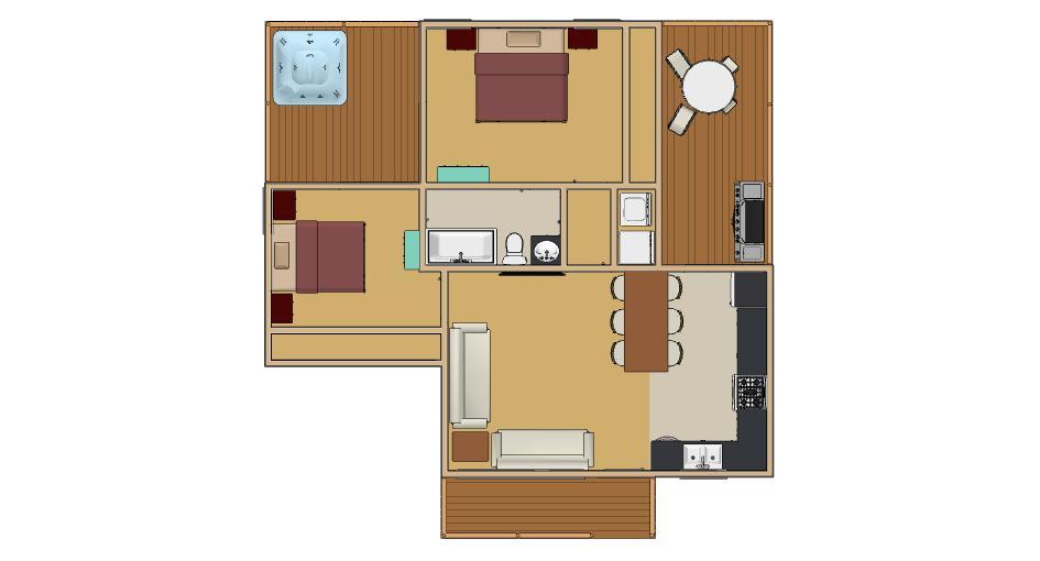 769sqft - 31'x35' - 2bedrms1bath - small House design - ala cart