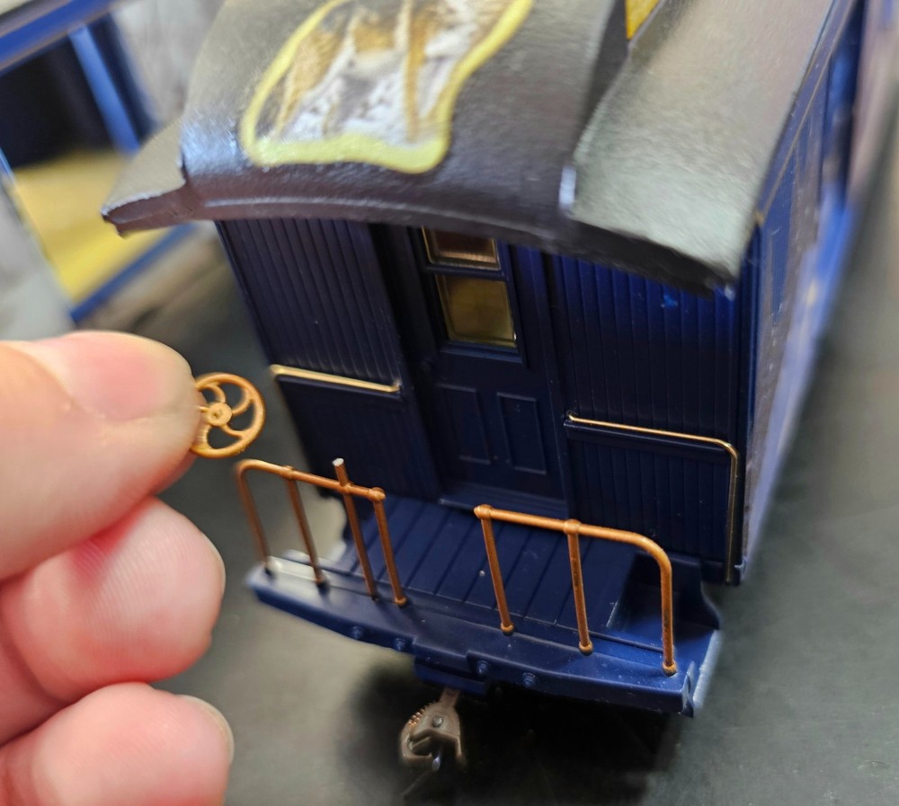Hawthorne Village John Wayne Train AND Wolf Moonlight Express Train Set