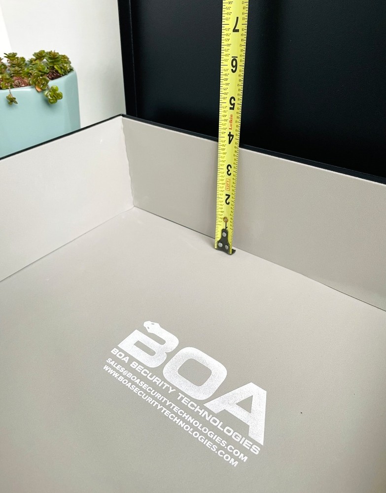 Large Portable Steel Safe Box w/ Combination Lock & Security Cable.