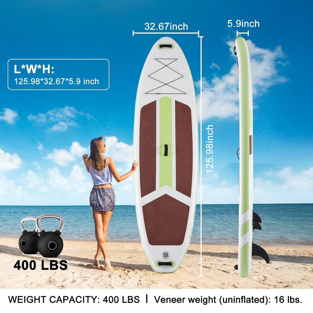 10'5" Inflatable Stand Up Paddle Board SUP w/ Accessories