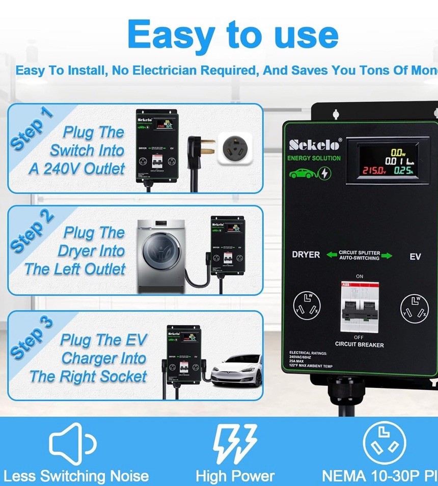 Sekelo Smart EV Charging Integration: Sekelo Automatic Power Switch