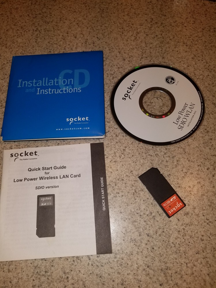 Socket SDIO Wireless LAN Card 802.11b with Installation CD & Instruction Manual