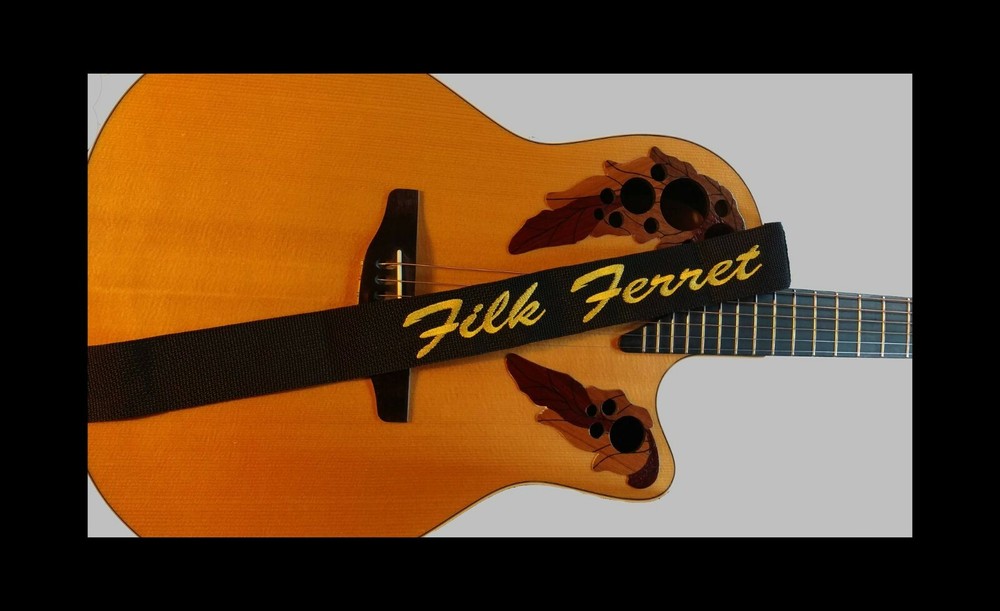 Custom Embroidered Guitar Strap