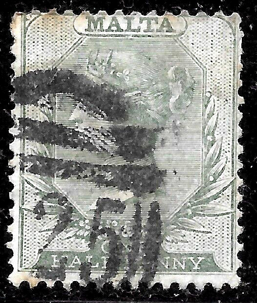 1885  MALTA SC#8 "QUEEN VICTORIA"🔥 USED VF
