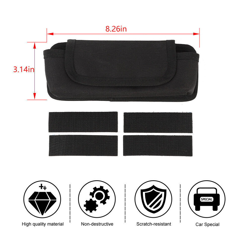 Black Inner Multifunctional Storage Bag Organizer For Dodge Durango Challenger