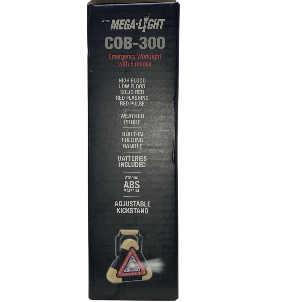 Mega Light COB 300 Emergency Worklight With 5 Modes 180 Rotate Max Output 300