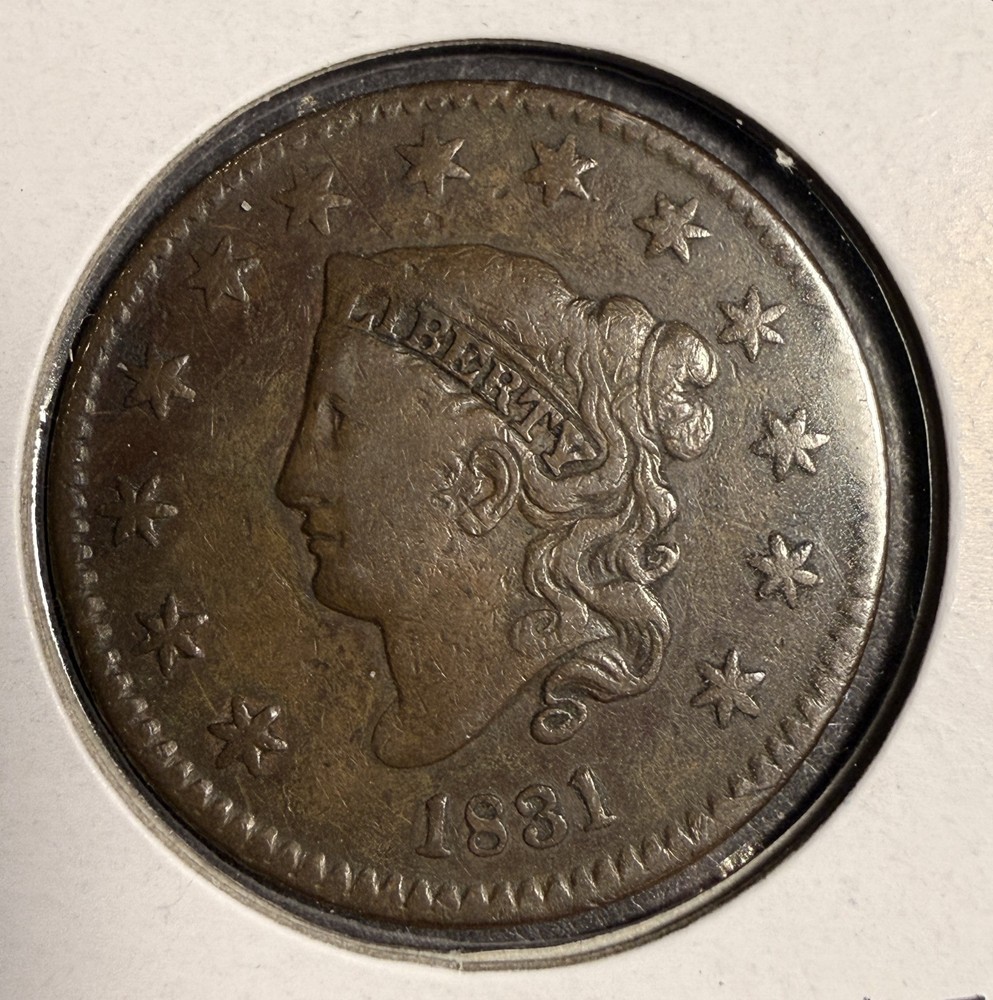 1831 Coronet Head Large Cent, Circulated. (16093)