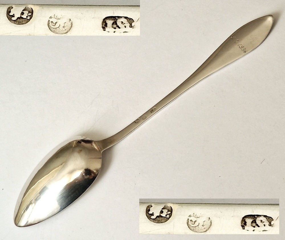 Beautiful Empire Spoon, Silver, around 1836 R753