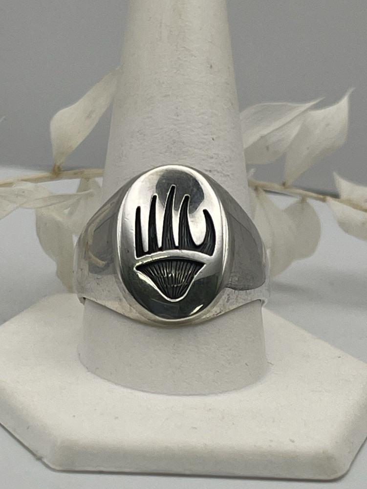 925 Bear Claw Ring Sz 12