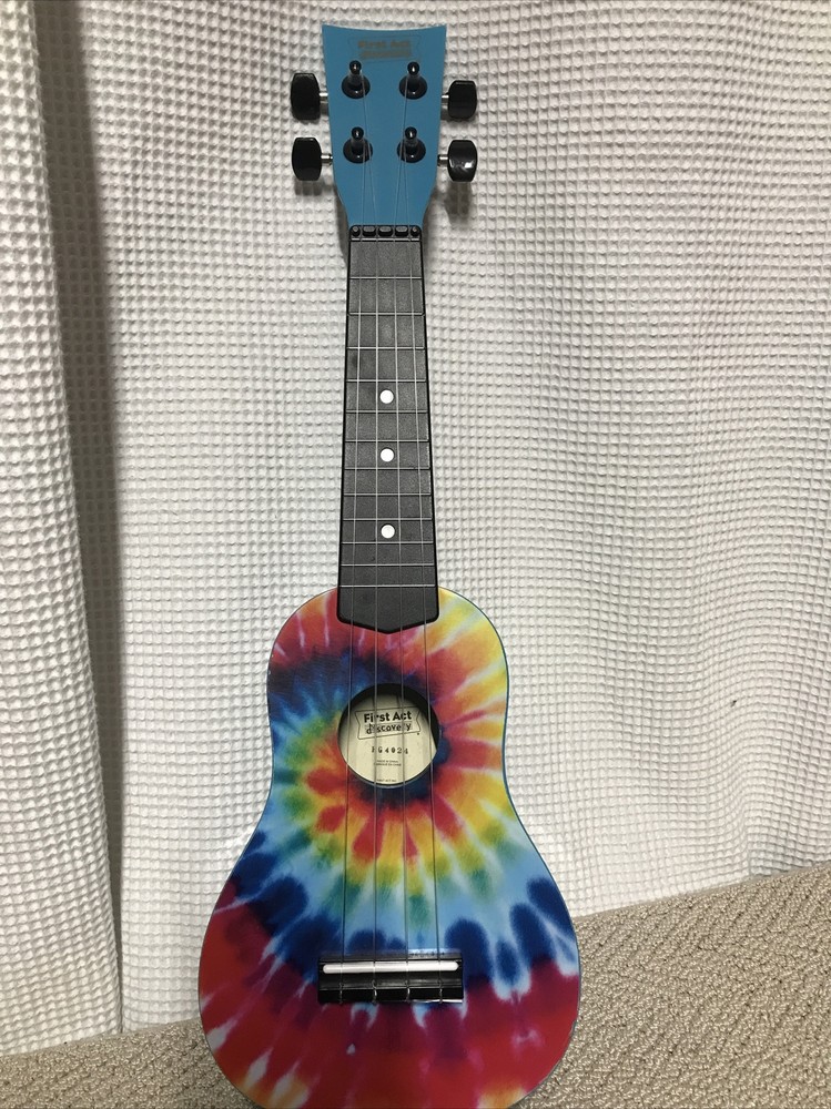 First Act Discovery Ukulele 4 string tye dye pattern No Case Instrument