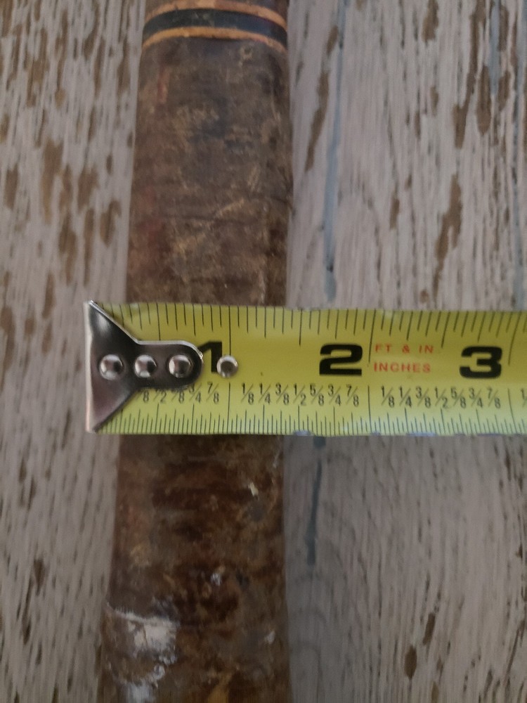 ANTIQUE Stacked Leather Handle Hammer VTG