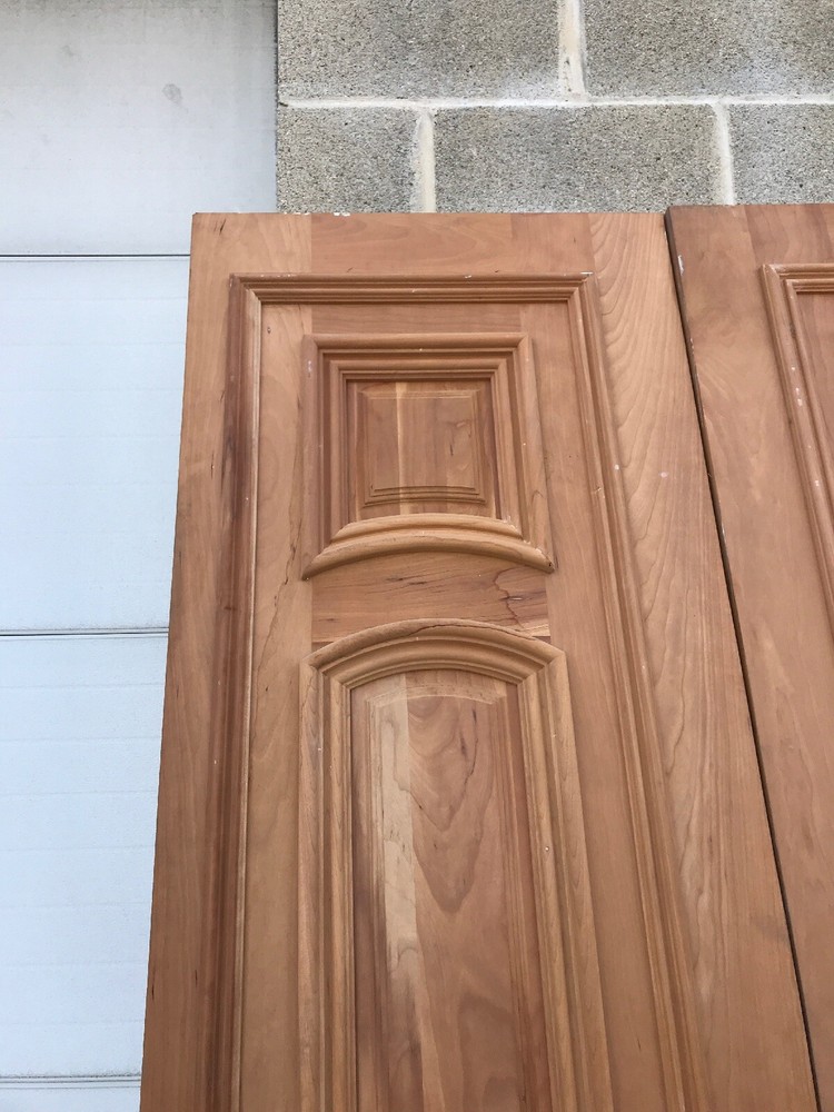 MAR B Beautiful Pair Double Doors Heavy Profile Cherry 4‘ X 95”