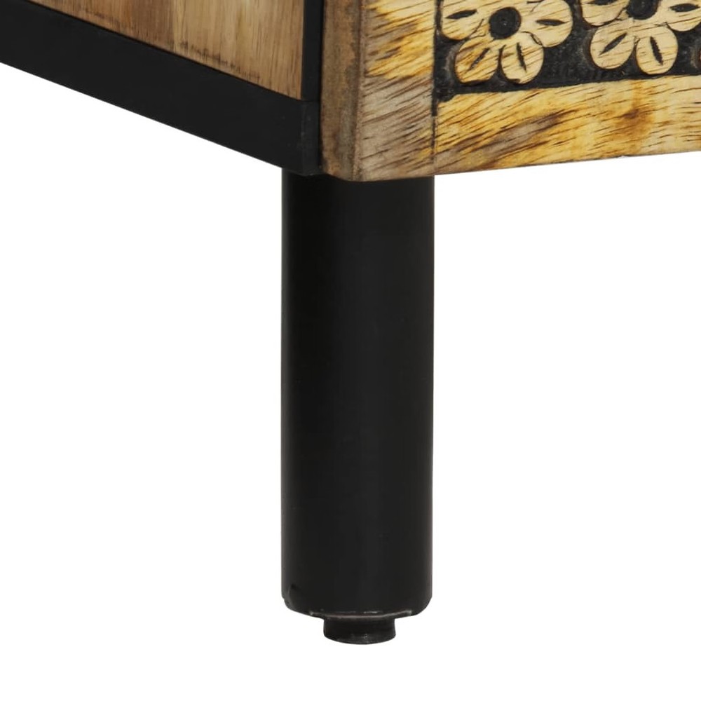 Highboard 23.6"x13"x39.4" Solid Wood Mango