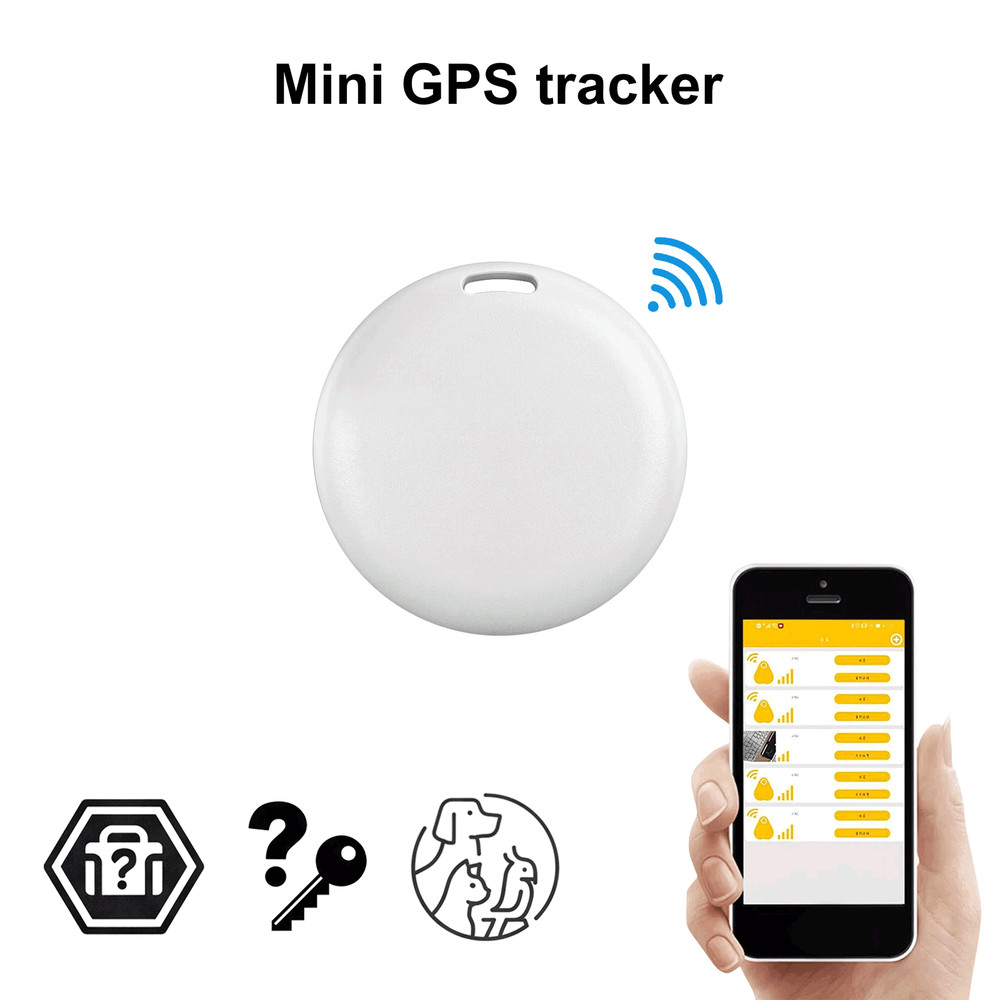 Smart Bluetooth Tracker Tag for iPhone only– Key Finder, Wallet Locator, Pet Tag