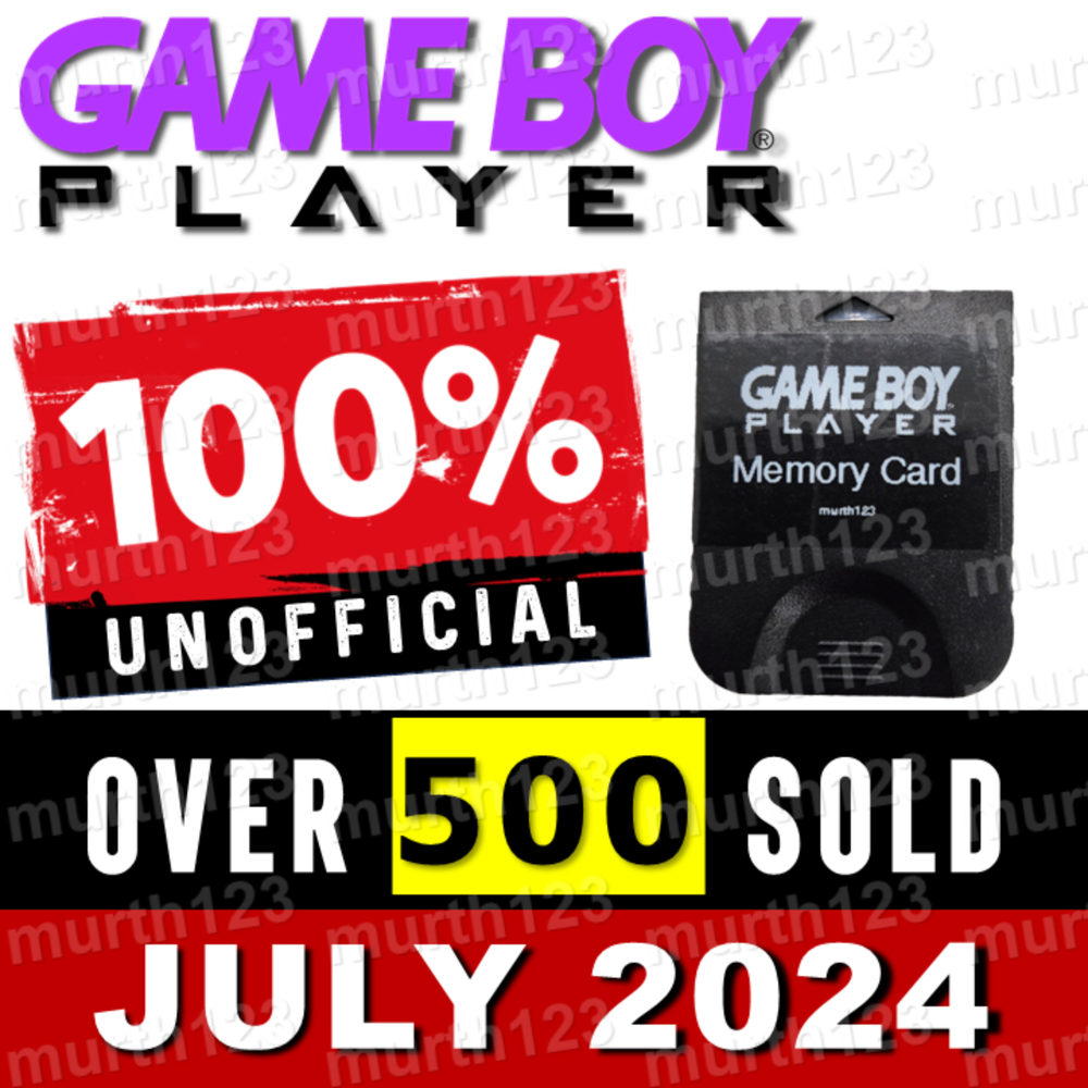 GameBoy Player GameCube Memory Card Bootable Disc Replacement