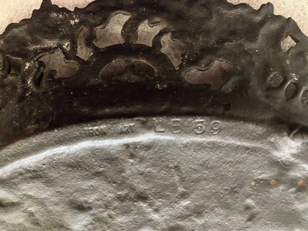 Ornate Cast Iron Art Footed Tray