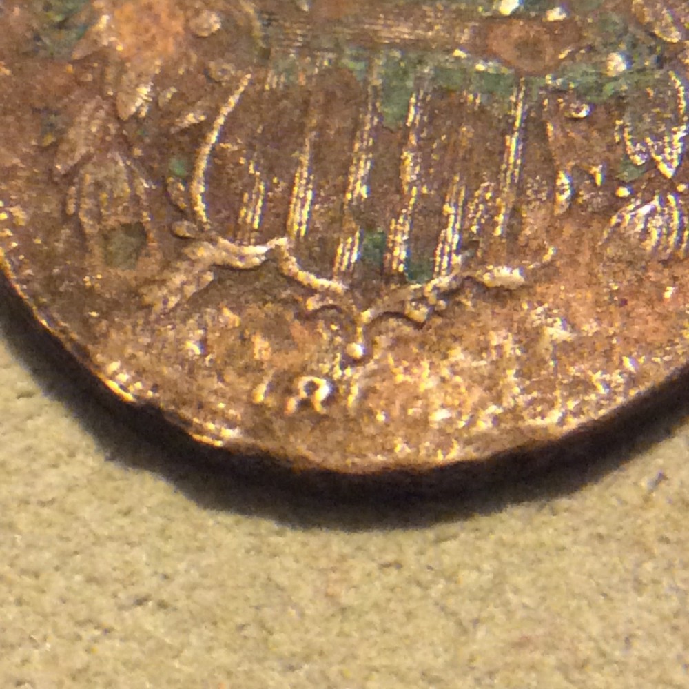 1864??? 2 CENT PIECE DAMAGED B-16 FREE SHIPPING