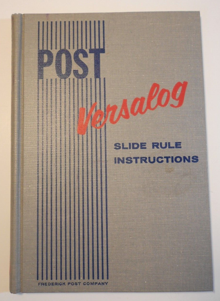 POST VERSALOG 1460 Engineer Slide Rule Case Belt Loop Instructions JAPAN E5