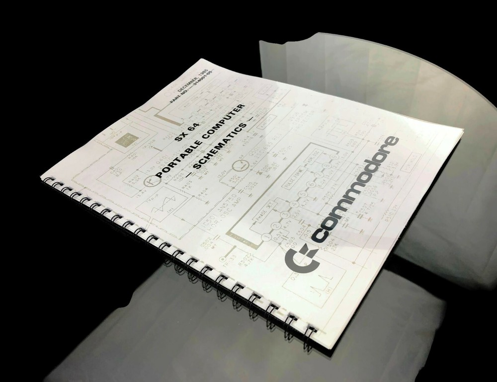 Commodore SX 64 SCHEMATICS Manual For Portable Computer COIL BOUND